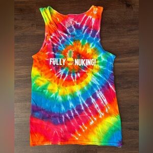 Wave Bandit “Fully Nuked” Tye Dye Tank Top Size- Small